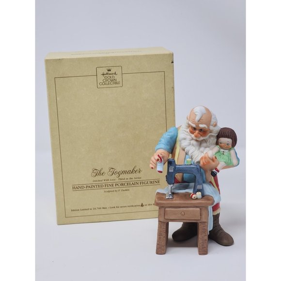 Vintage 1988‎ Hallmark The Toymaker Stitched With Love Figurine 3rd In Series - Picture 1 of 11